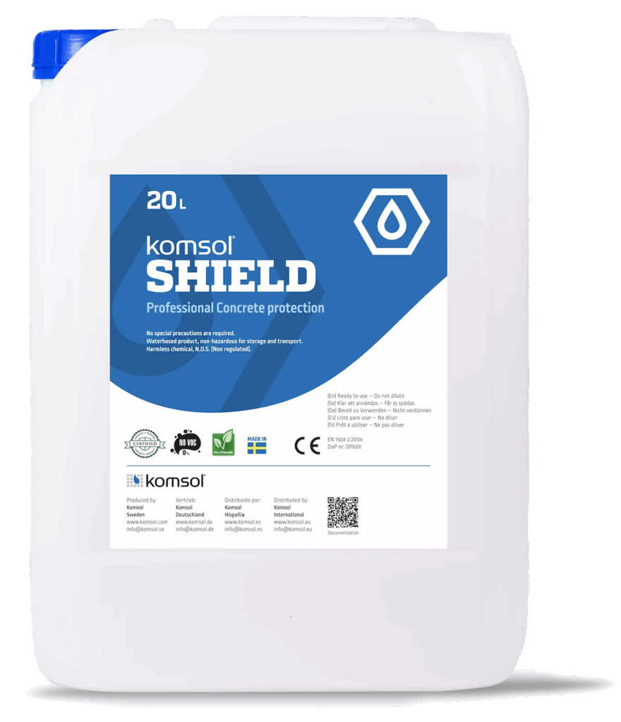 komsol SHIELD Kanister Polysilikat Beton Schutz Permanent diffusionsoffen ungiftig tiefeindringend frei